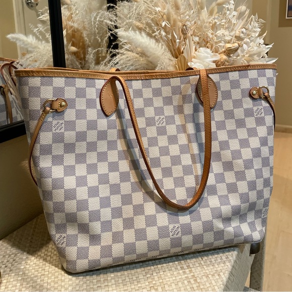 Louis Vuitton Damier Azur Neverfull MM - Picture 1 of 9